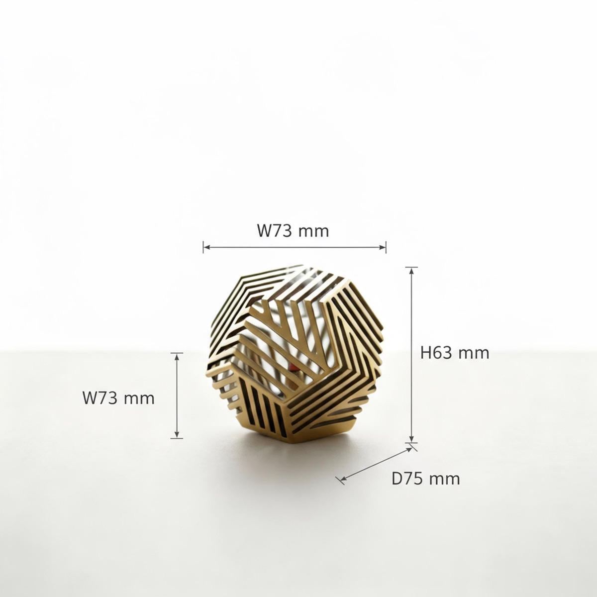 Japanese Bronze Incense Burner, Minimalist Cone Holder, Zen Decor — view 8