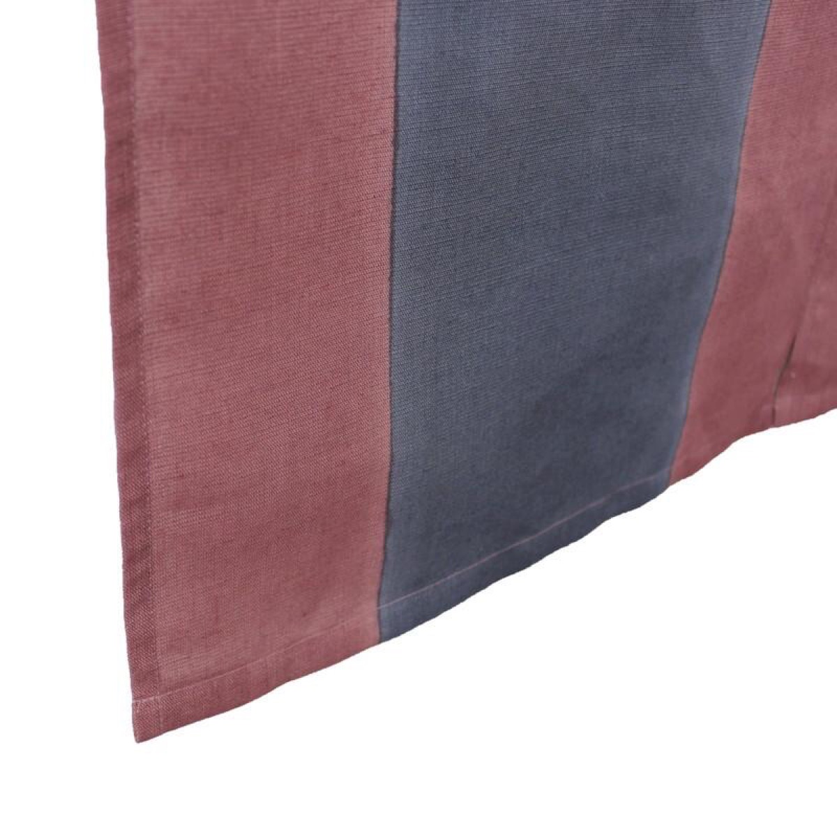 Japanese Linen Noren Curtain, Rabbit Motif, Deep Crimson, Ibira Weave Home Decor — view 9
