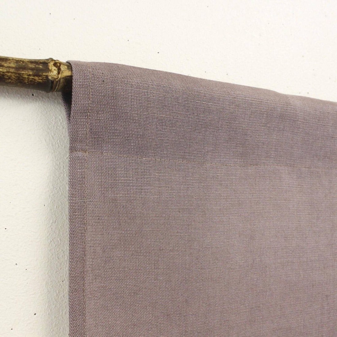 Japanese Linen Noren Curtain, Sparrow Motif, Shiso Gray, 33.1 x 47.2 in — view 6