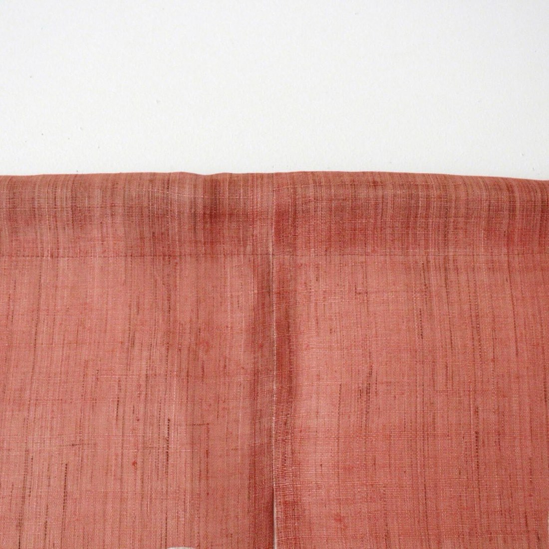 Japanese Linen Noren Curtain, Temari Motif, Vermilion (33.1 x 47.2 in) — view 5