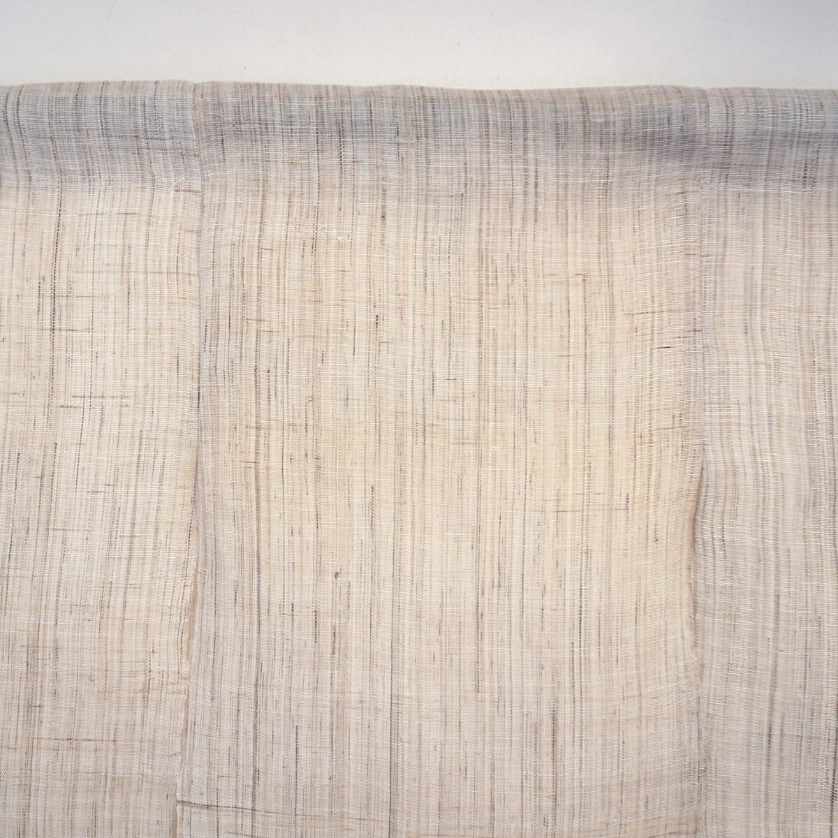 Japanese Linen Noren Curtain, Triple Panel, Half-Dyed Indigo, Grey & Sky Blue, 33.1 x 47.2 in, Handwoven Ramie, Made in Japan — view 6