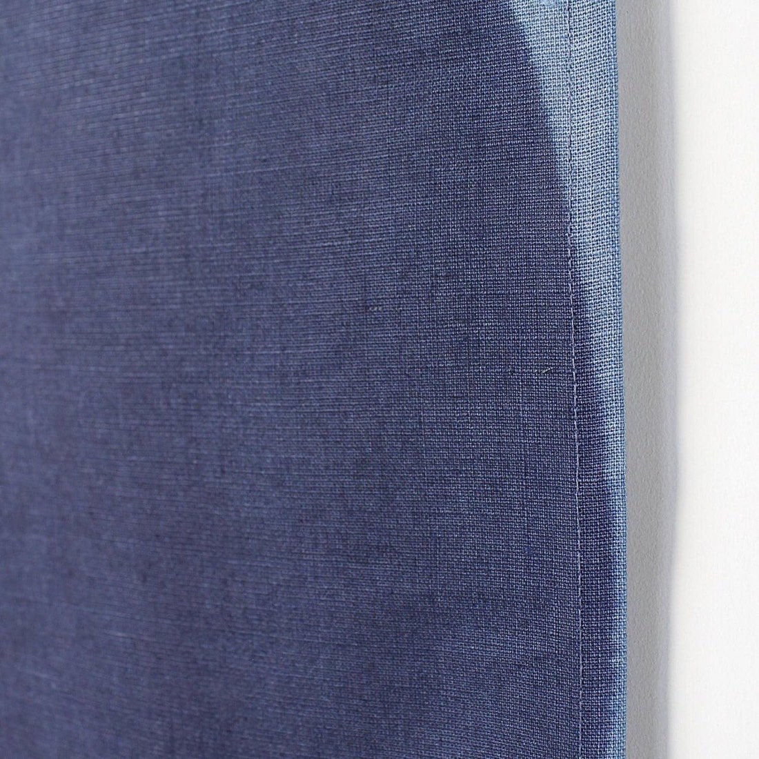 Japanese Linen Noren Door Curtain, Indigo Gradient Circle Motif, 33.1 x 59.1 in — view 7