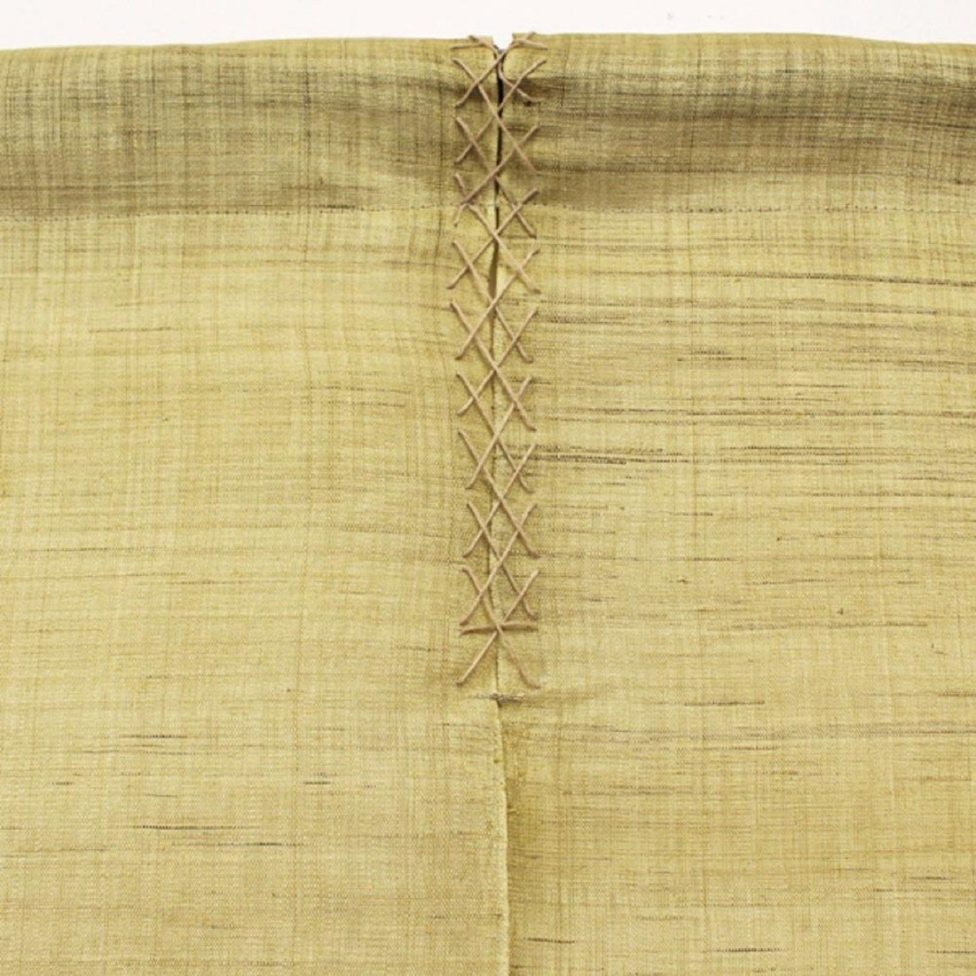 Japanese Linen Noren Door Curtain, Iono Weave, Rapeseed Yellow (90 x 150 cm) — view 5