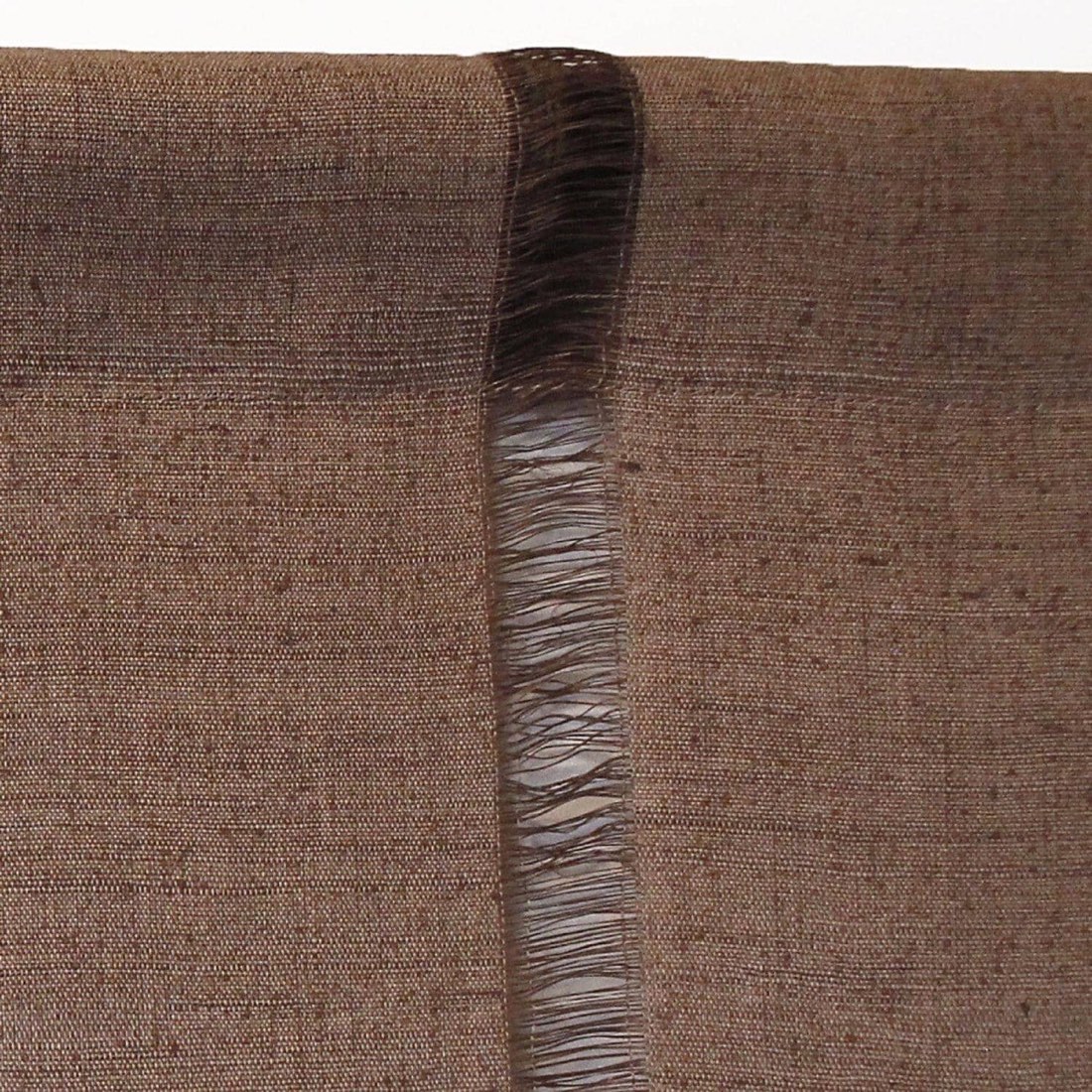 Japanese Linen Noren Door Curtain, Kakishibu Brown, 35.4 x 59.1 in, Made in Japan — view 6