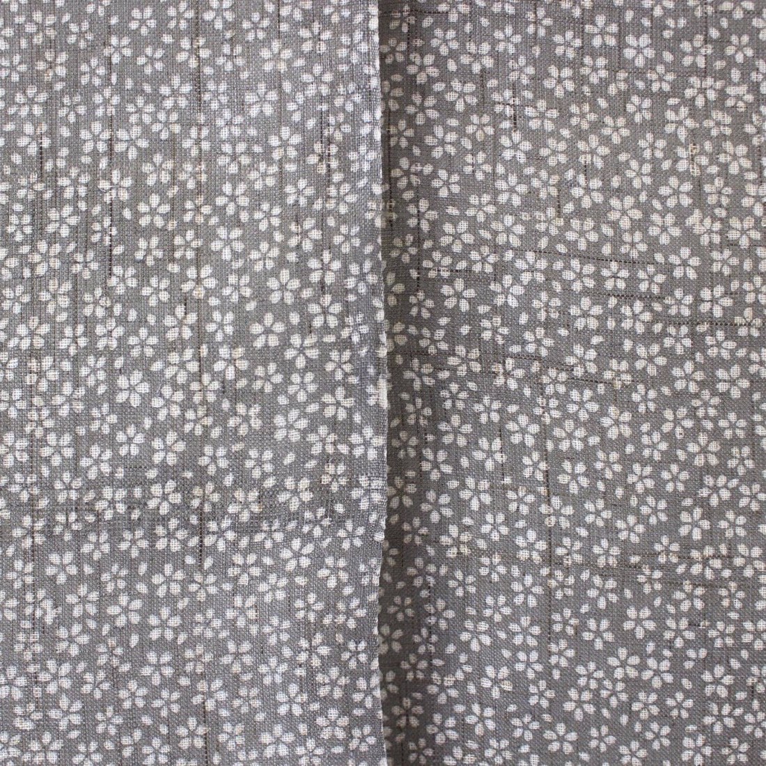 Japanese Linen Noren Door Curtain, Round Sakura Pattern, Pink Pine Soot (35.4 x 47.2 in) — view 7