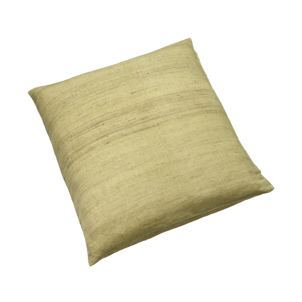 Japanese Linen Zabuton Floor Cushion Cover, Plain Rapeseed Yellow, 21.7 x 23.2 in, Iono Weave, Made in Japan — view 2