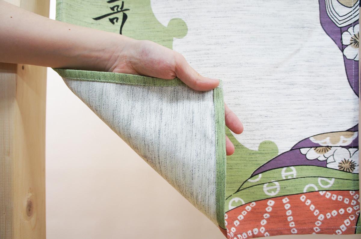 Japanese Noren Door Curtain, Classical Poem, 33.5 x 59.1 in, Made in Japan — view 4