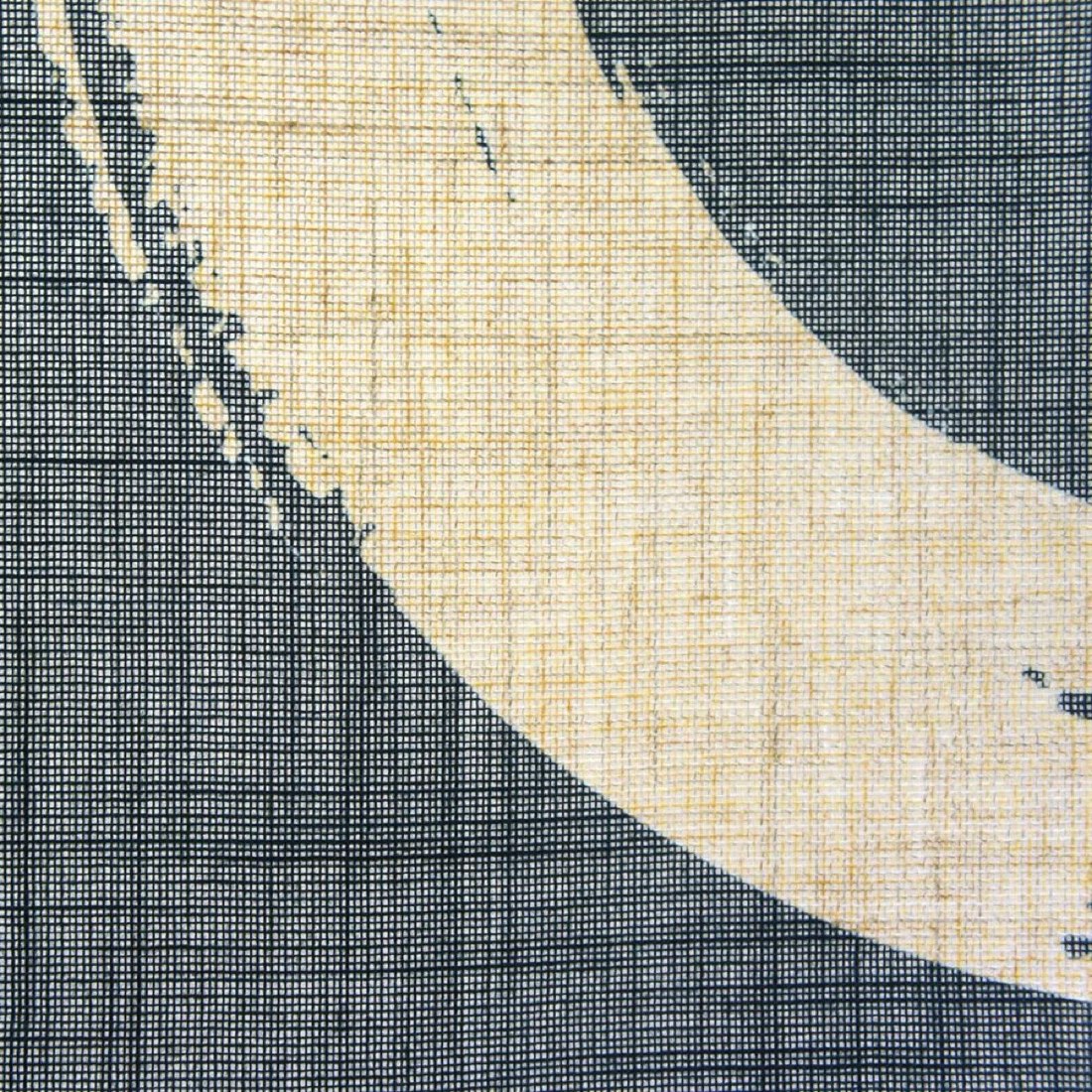 Japanese Noren Door Curtain, Enso Circle, 33.5 x 59.1 in, Made in Japan — view 4