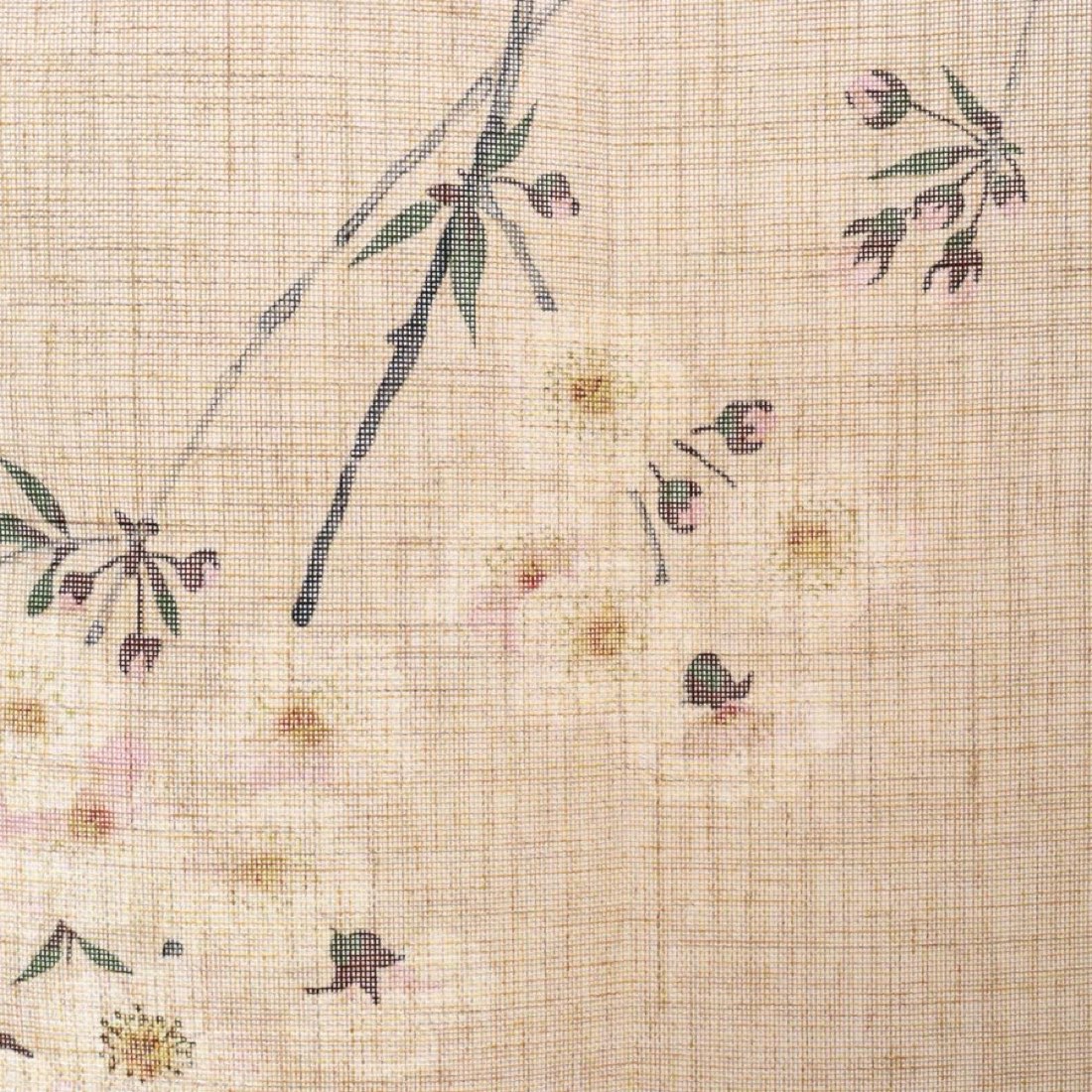 Japanese Noren Door Curtain, Evening Sakura, 33.5 x 35.4 in, Made in Japan — view 6