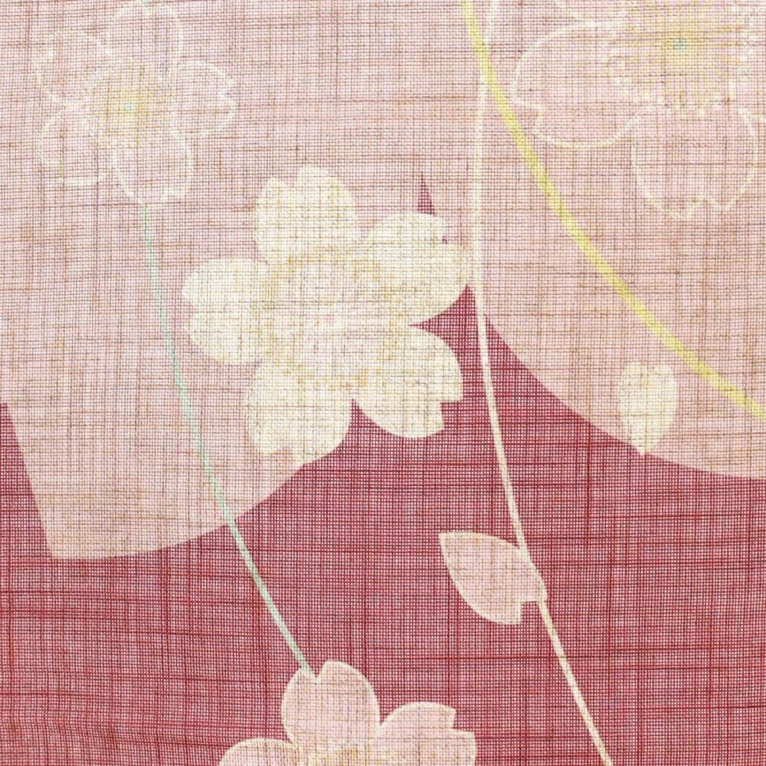 Japanese Noren Door Curtain, Line Sakura, 33.5 x 59.1 in, Made in Japan — view 5