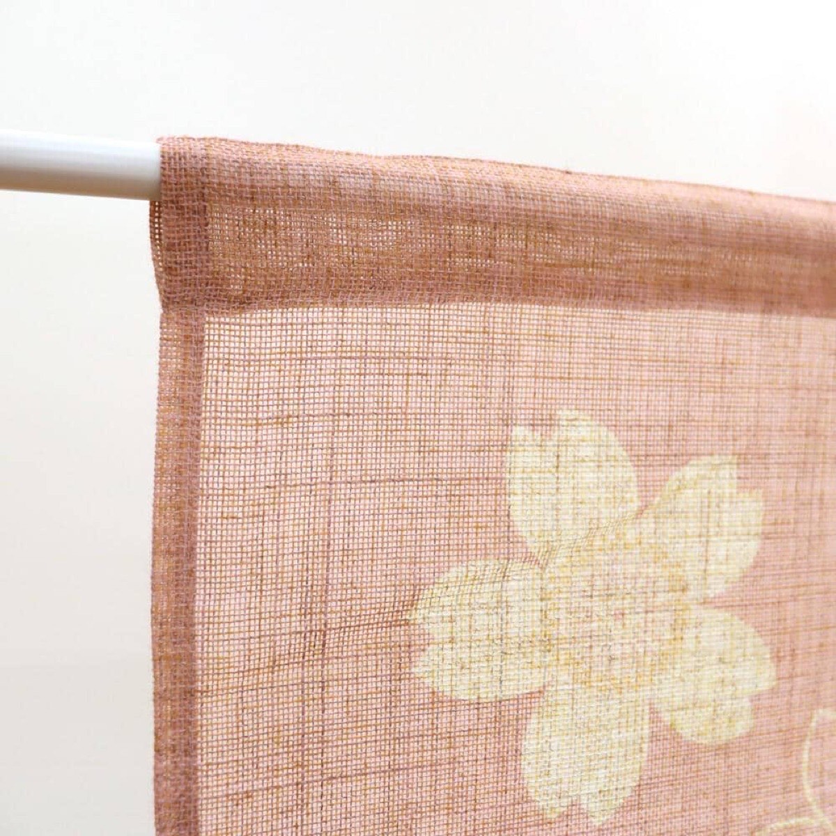 Japanese Noren Door Curtain, Line Sakura, 33.5 x 59.1 in, Made in Japan — view 7