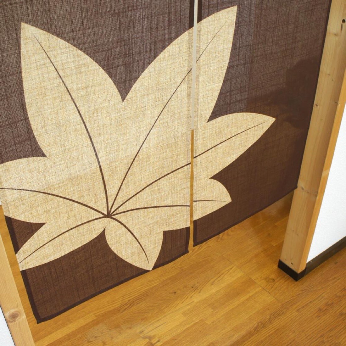 Japanese Noren Door Curtain, Maple Leaves, 33.5 x 59.1 in, Made in Japan — view 6