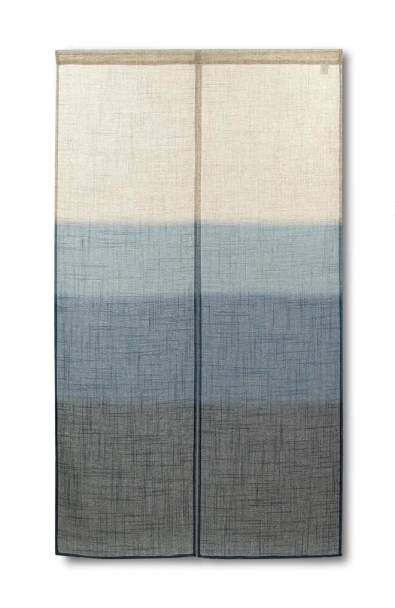 Japanese Noren Door Curtain, Soft Gradient, 33.5 x 59.1 in, Made in Japan — view 2