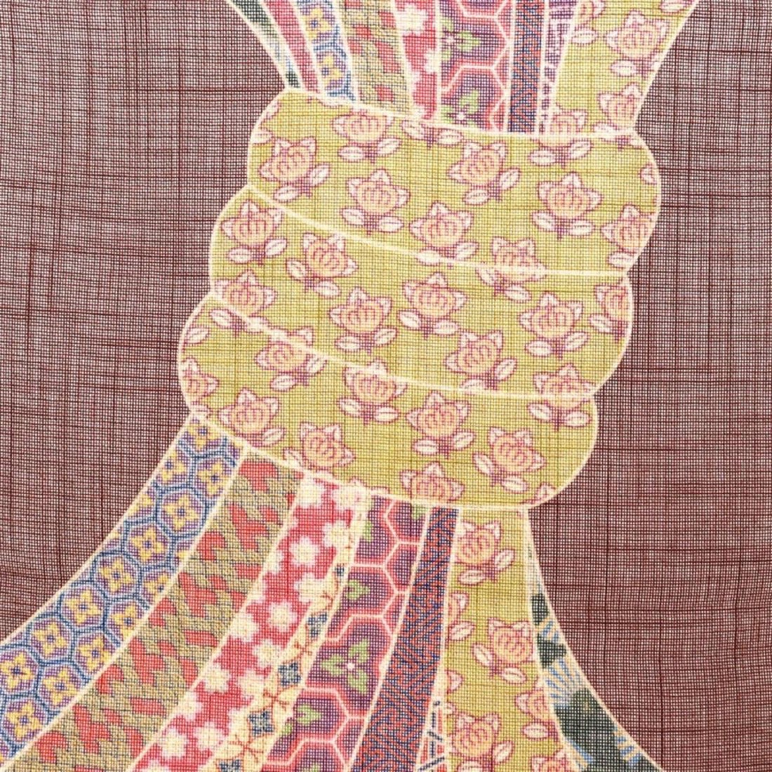 Japanese Noren Door Curtain, Tied Noshi, 33.5 x 59.1 in, Made in Japan — view 5