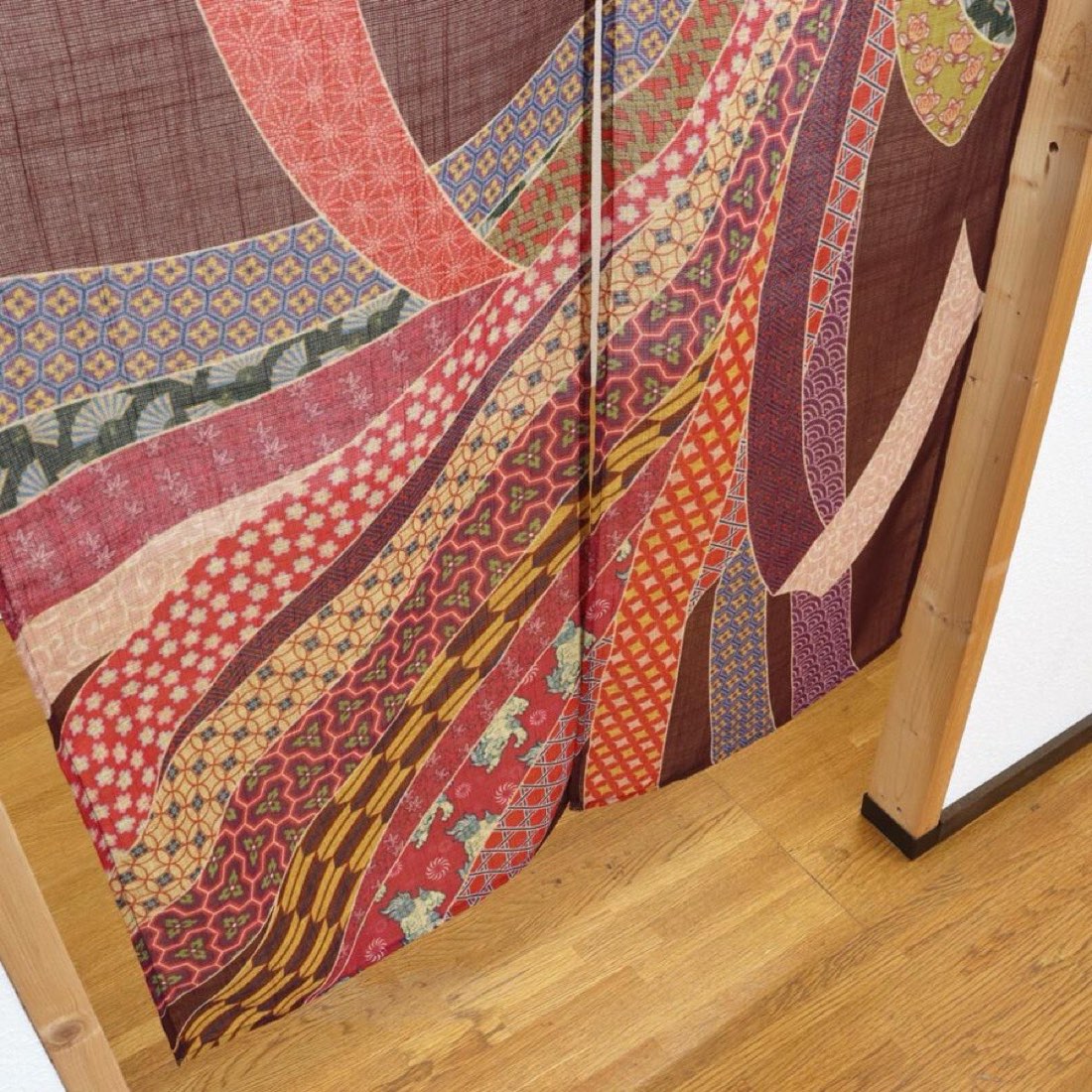 Japanese Noren Door Curtain, Tied Noshi, 33.5 x 59.1 in, Made in Japan — view 6